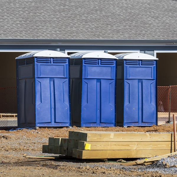 do you offer hand sanitizer dispensers inside the portable restrooms in Clearmont